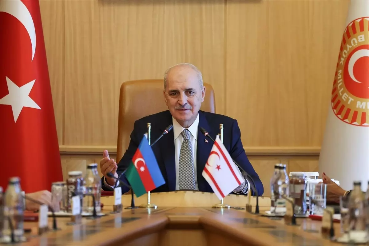 TBMM Başkanı Kurtulmuş, Türkiye, Azerbaycan ve KKTC Heyetlerini Kabul Etti