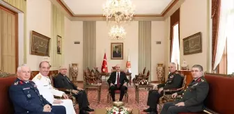 TBMM Başkanı Numan Kurtulmuş, TSK Komuta Kademesini Kabul Etti