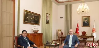 TBMM Başkanı Kurtulmuş, Yeni Yol Partisi Grup Başkanı Kaya'yı kabul etti