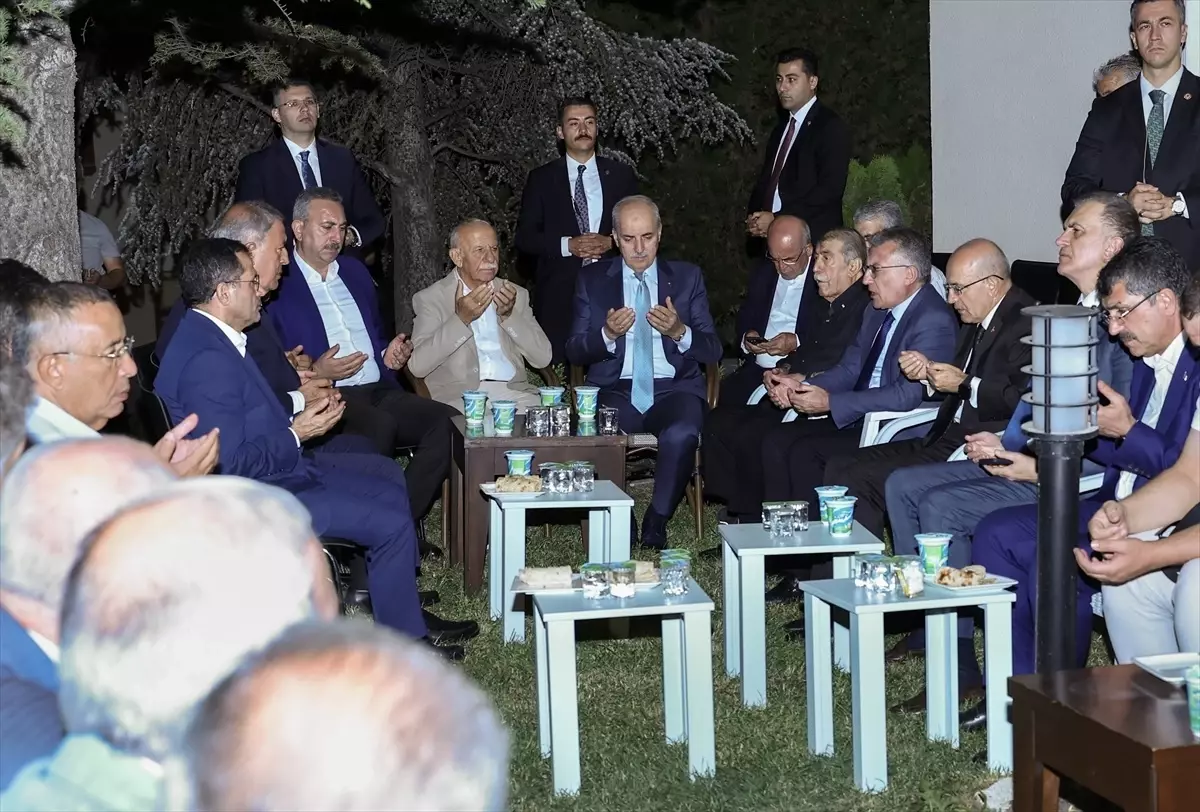 TBMM Başkanı Kurtulmuş'tan Bakan Şimşek'e Taziye Ziyareti