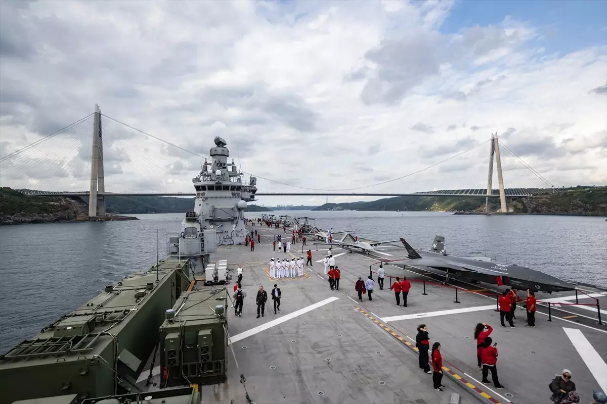 TCG Anadolu, TEKNOFEST Mavi Vatan Geçit Töreni İçin Yola Çıktı