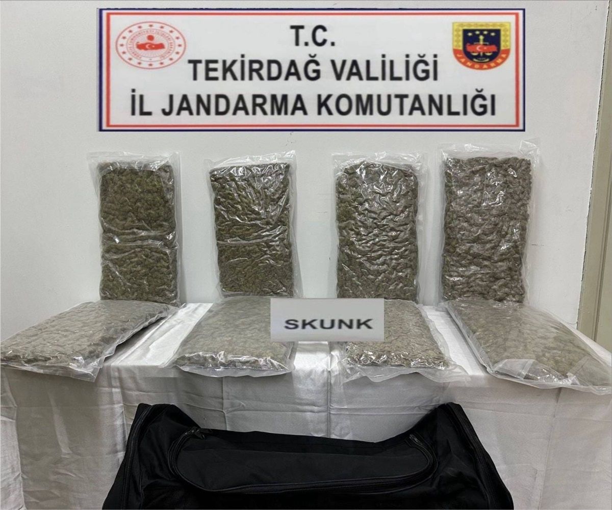 Tekirdağ'da 12 Kilogram Uyuşturucu Ele Geçirildi