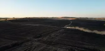 Tekirdağ'da Anız Yangını Kontrol Altına Alındı