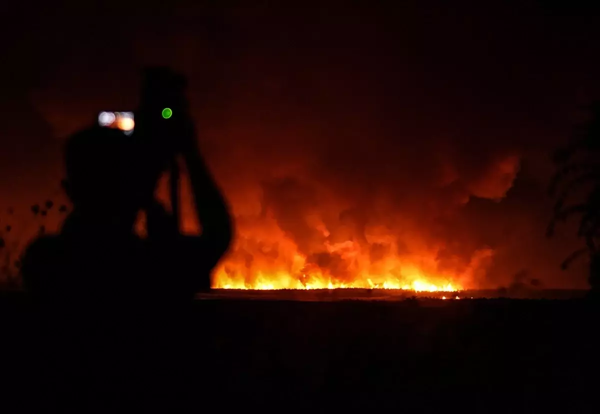 Tekirdağ ve Çanakkale'deki Orman Yangınına Müdahale Ediliyor