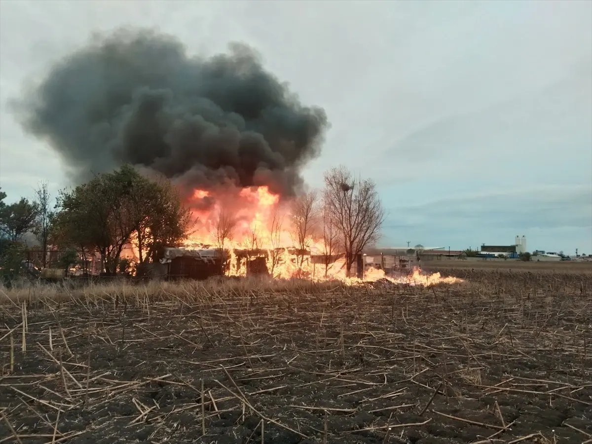 Tekirdağ'da Bağ Evinde Yangın: Kullanılamaz Hale Geldi