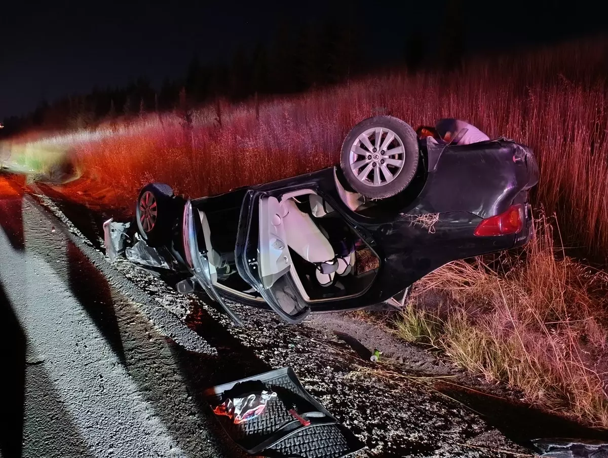 Tekirdağ'da Otomobil Devrildi: 3 Yaralı