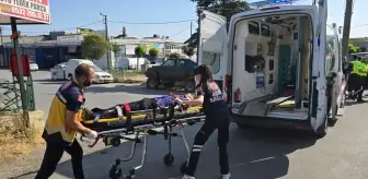 Çerkezköy'de Motosiklet ile Hafif Ticari Araç Çarpıştı