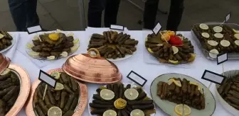 Tekirdağ'da Zeytinyağlı Sarma Yarışması Düzenlendi