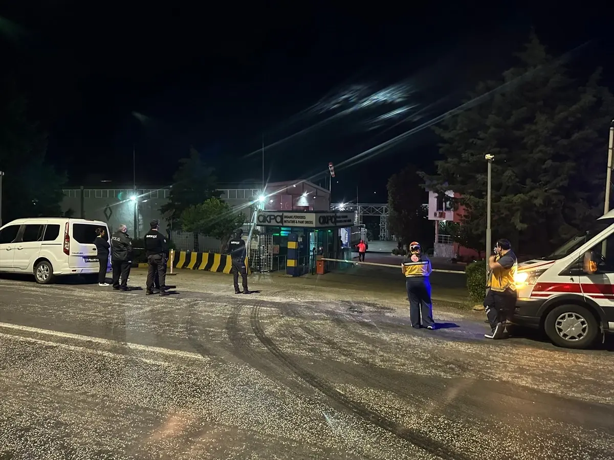 Tekirdağ'da Kimya Fabrikasında Yangın