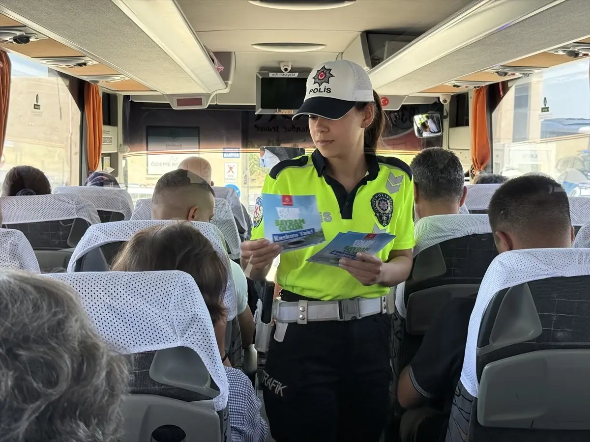 Tekirdağ'da Kurban Bayramı Öncesi Otobüs Denetimleri Yapıldı
