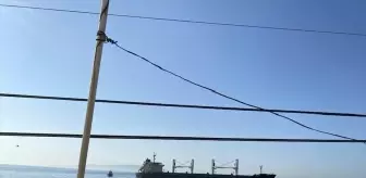 Tekirdağ'da Kuru Yük Gemisi Karaya Oturdu