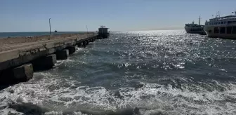 Tekirdağ'da Poyraz Deniz Ulaşımını Aksattı