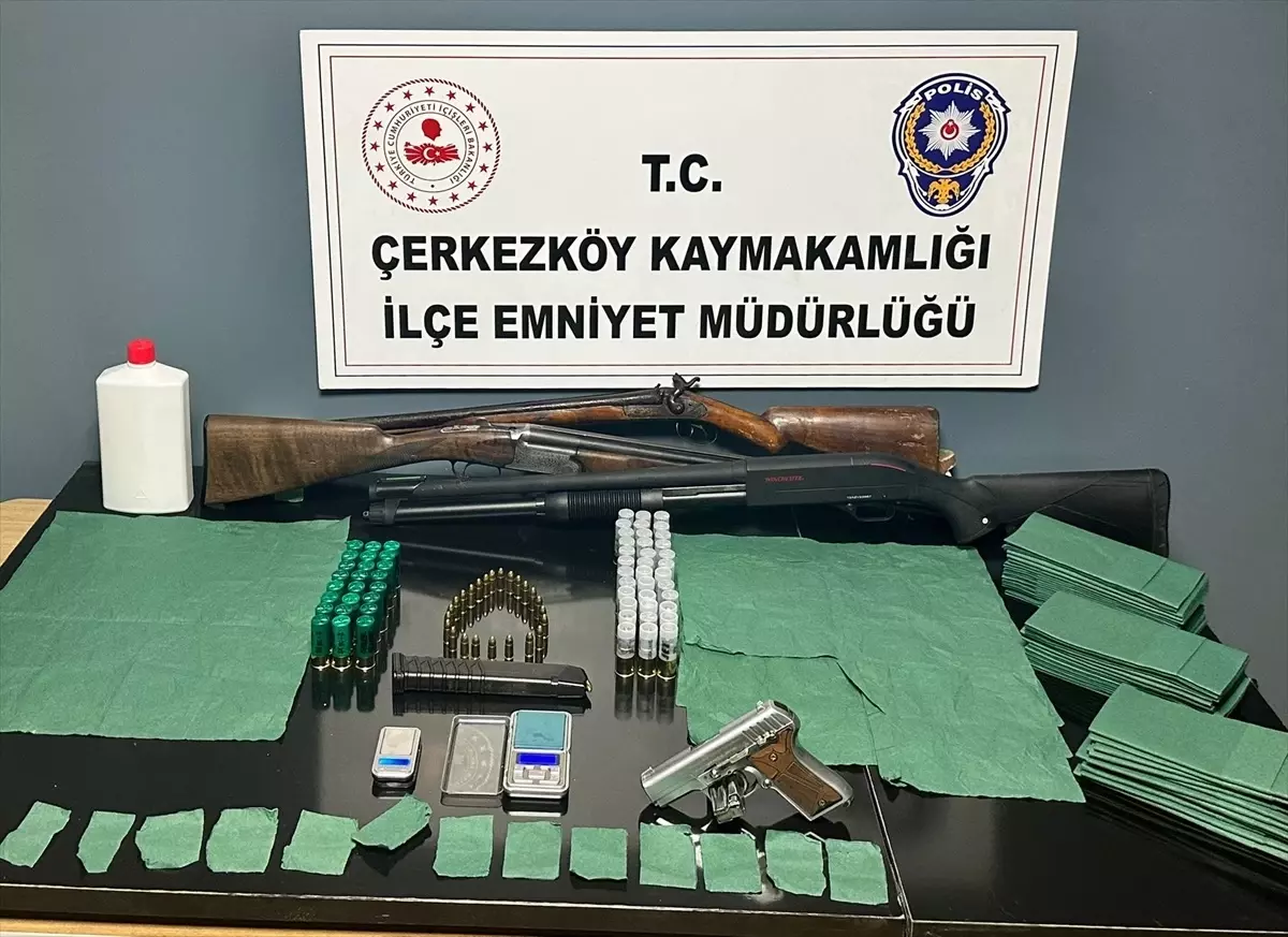 Tekirdağ'da Uyuşturucu ve Ruhsatsız Silah Operasyonu: 1 Tutuklama