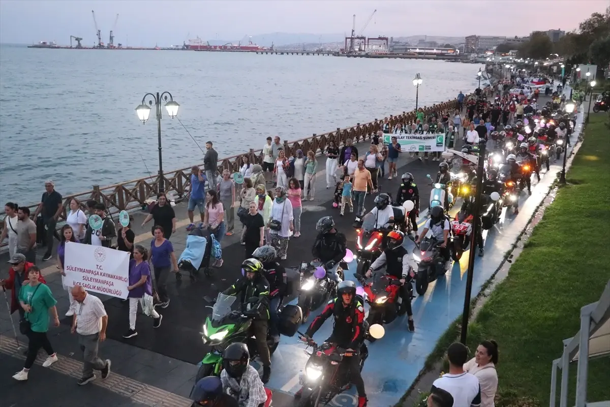 Tekirdağ'da Sağlıklı Yaşam için Yürüyüş Etkinliği Düzenlendi