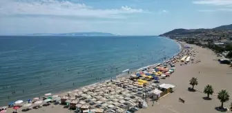 Tekirdağ'da Sıcak Hava Vatandaşları Sıcak Plajlara Yöneltti