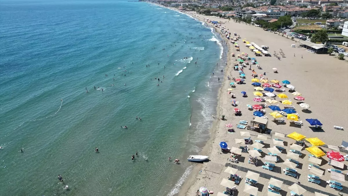Tekirdağ'da Sıcak Hava, Sahillerde Yoğunluk Oluşturdu