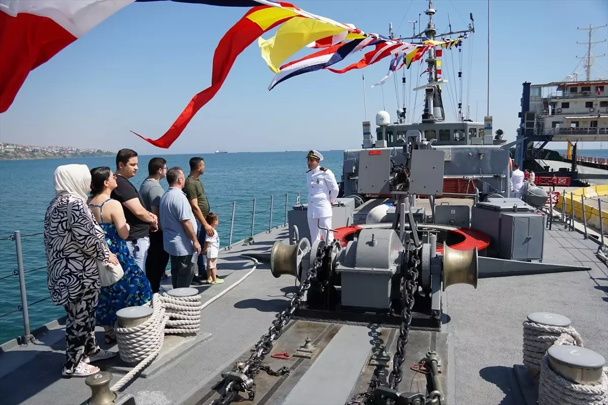 30 Ağustos Zafer Bayramı'nda TCG Enez Gemisi Tekirdağ'da Ziyarete Açıldı