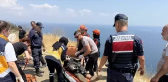Tekirdağ'da Uçurumdan Düşen Genç Yaralandı