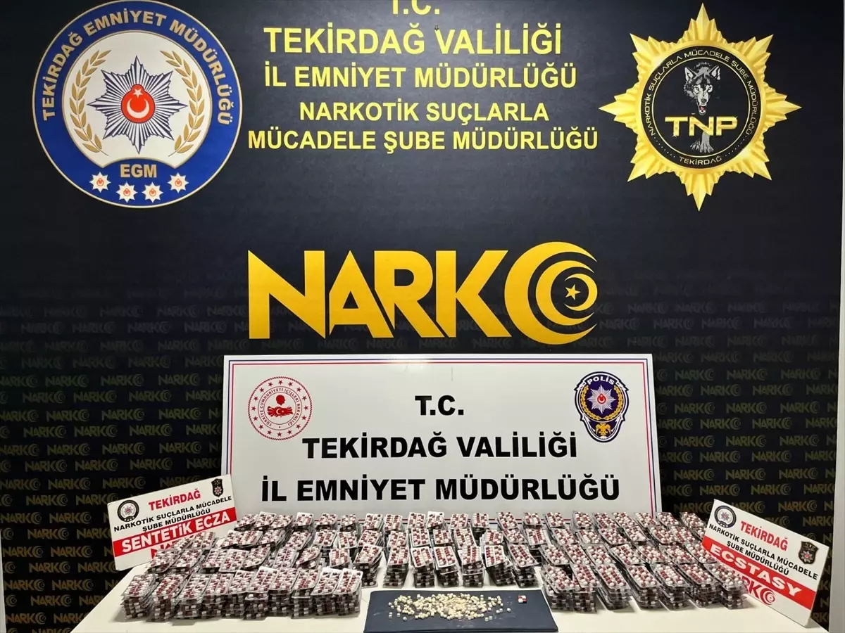 Tekirdağ'da Uyuşturucu Operasyonu: 3 Şüpheli Tutuklandı