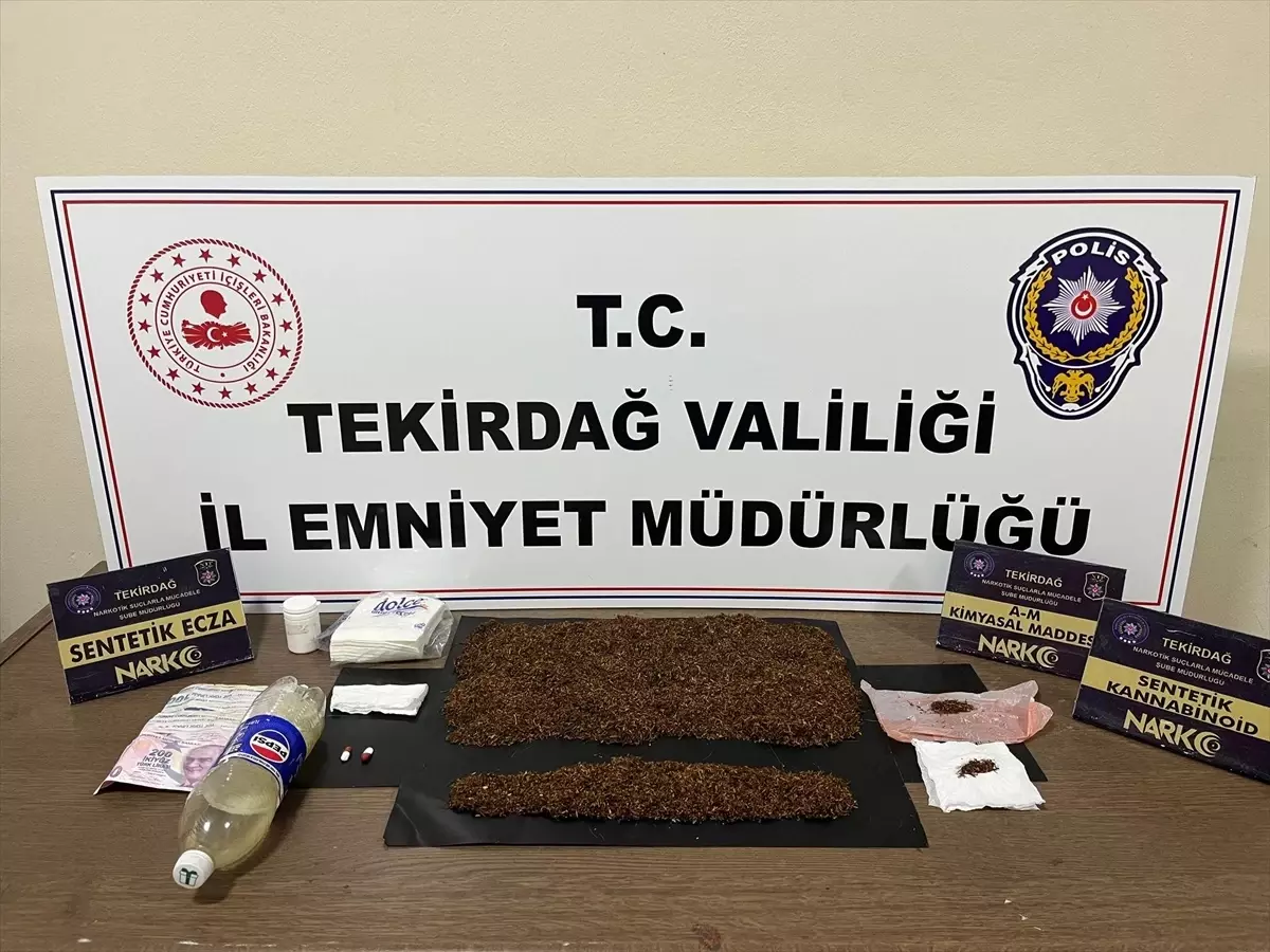 Tekirdağ'da Uyuşturucu Operasyonu: 3 Şüpheli Tutuklandı