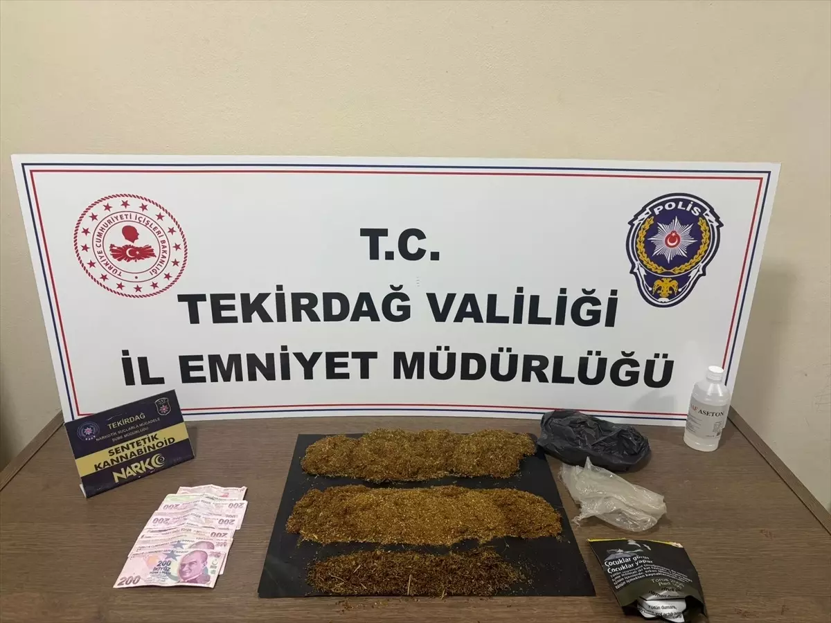Tekirdağ'da Uyuşturucu Operasyonu: 3 Şüpheli Tutuklandı