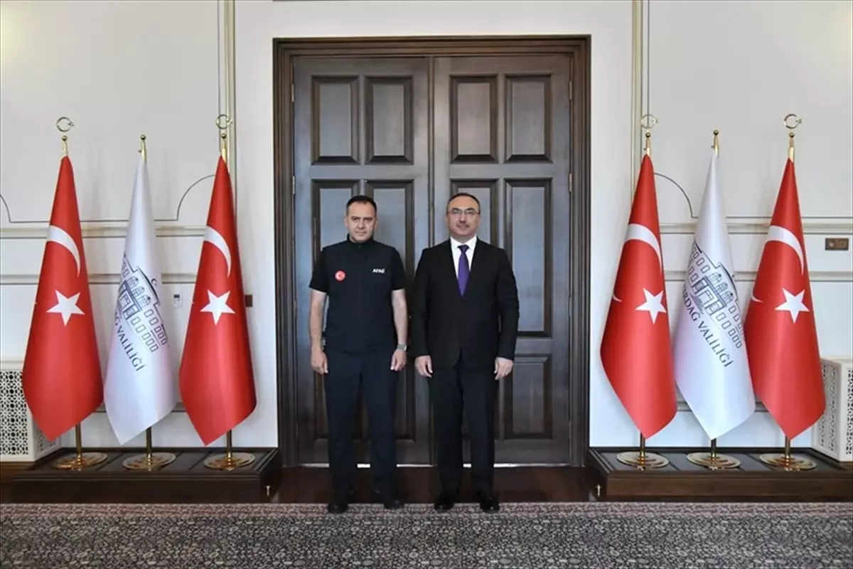 AFAD Destek Hizmetleri Daire Başkanı Çebi'den Vali Soytürk'e Ziyaret