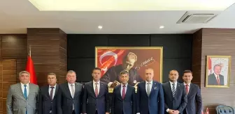 Çorlu Belediye Başkanı Sarıkurt, Kaymakam Erten'i Ziyaret Etti