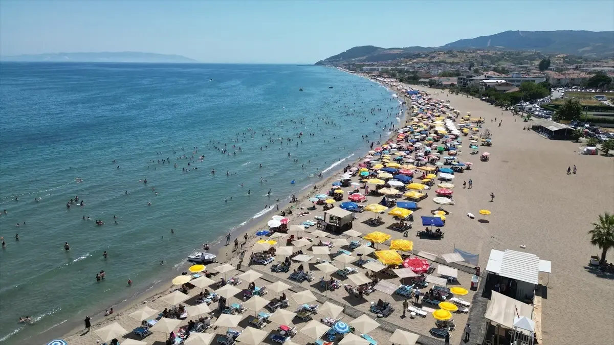 Tekirdağ Plajları Yaz Ayında Turistlerle Dolu