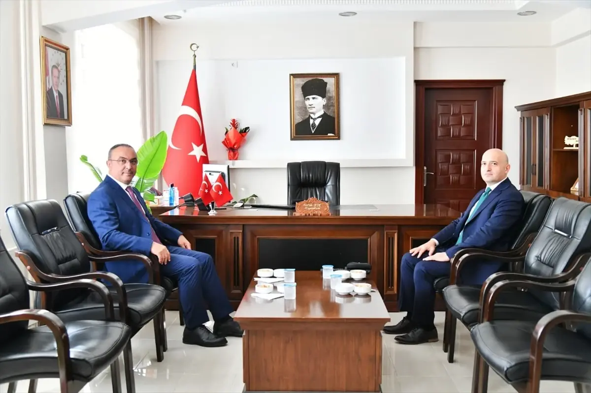 Tekirdağ Valisi Soytürk, Malkara Kaymakamı Koç'u Ziyaret Etti