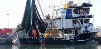 Tekirdağ'da Balıkçılar Poyrazın Dinmesiyle Ağlarını Denize Bıraktı