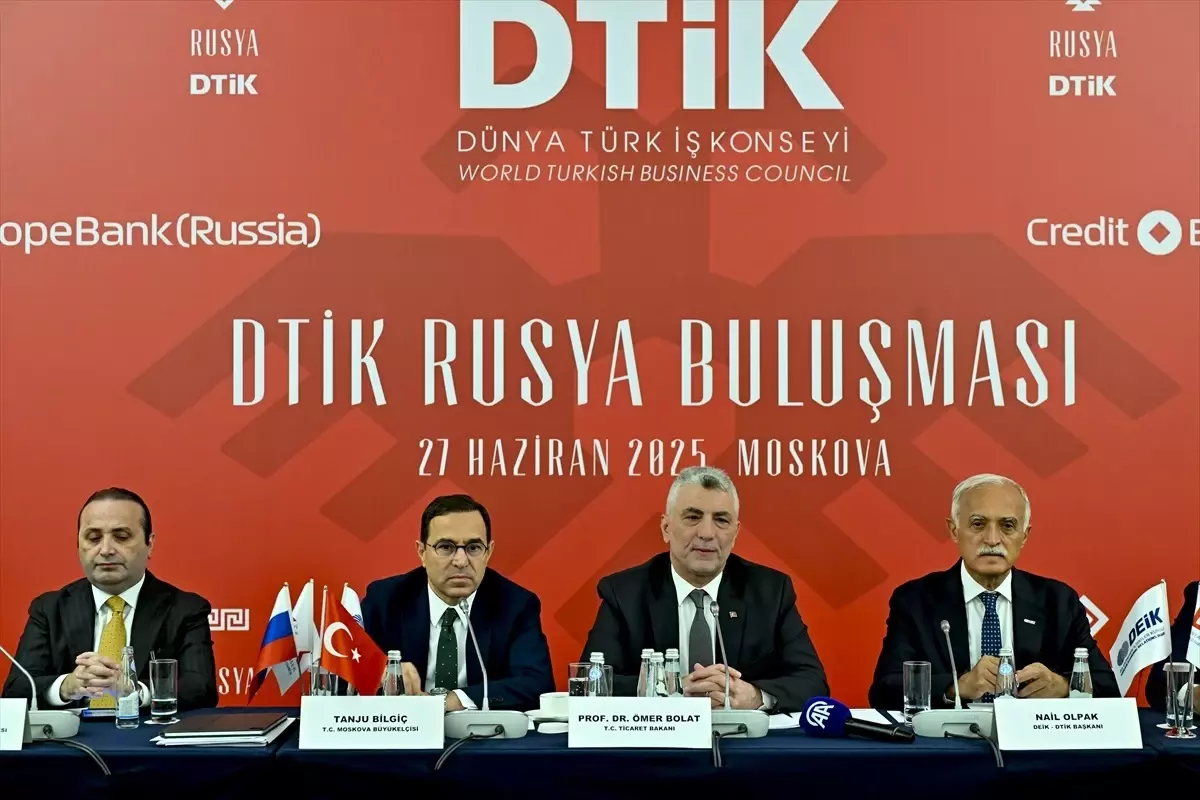 Ticaret Bakanı Bolat, Türkiye-Rusya ilişkilerinin ortaklık boyutuna evrildiğini söyledi