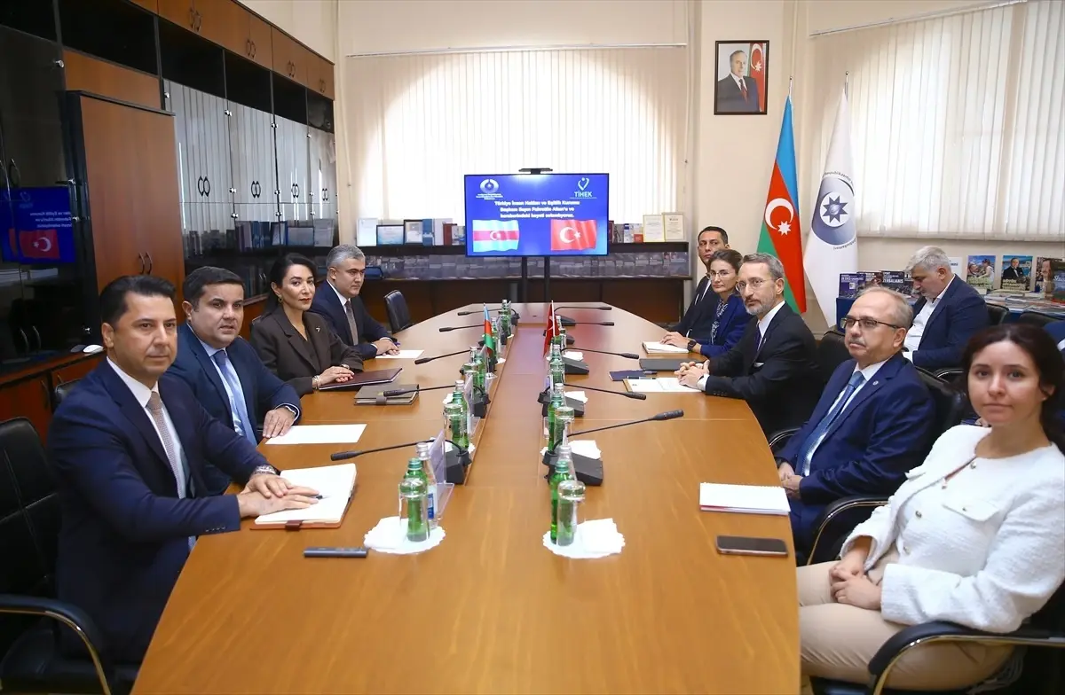 TİHEK Başkanı Altun, Bakü'de Azerbaycan Ombudsmanı Aliyeva ile görüştü Açıklaması