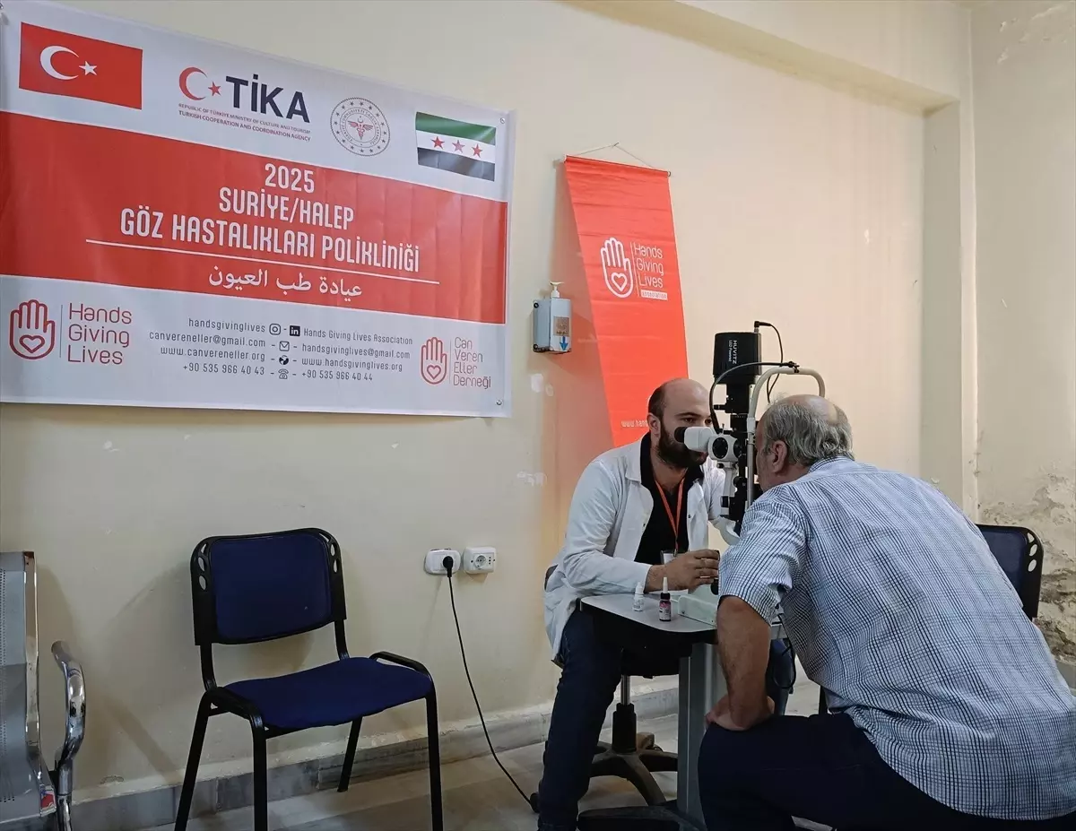 TİKA ve Can Veren Eller Derneği Halep'te 92 Hastaya Ücretsiz Göz Ameliyatı Gerçekleştirdi