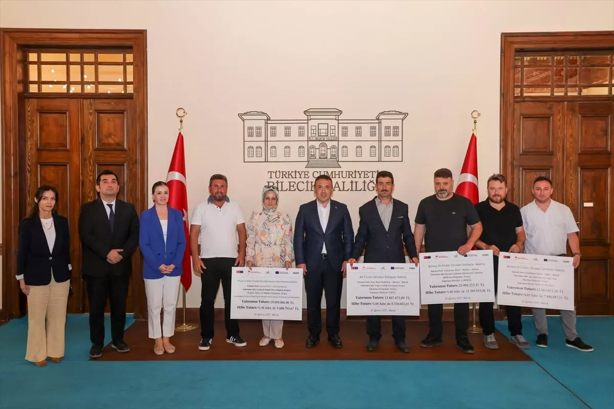 Bilecik'te Tarım ve Hayvancılık Projelerine 71 Milyon Lira Hibe Desteği