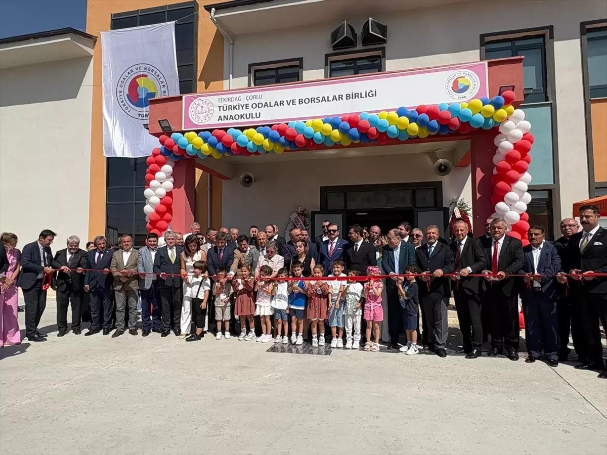 TOBB Başkanı Hisarcıklıoğlu, Tekirdağ'da Anaokulu Açılışı Yaptı