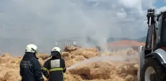 Tokat'ta Samanlık Yangını: 30 Ton Saman Yandı