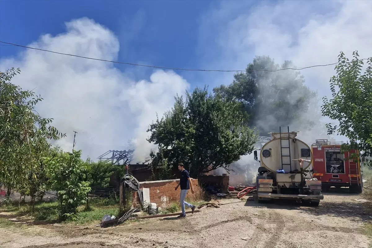 Tokat'ta Yangın: 7 Büyükbaş Hayvan Hayatını Kaybetti