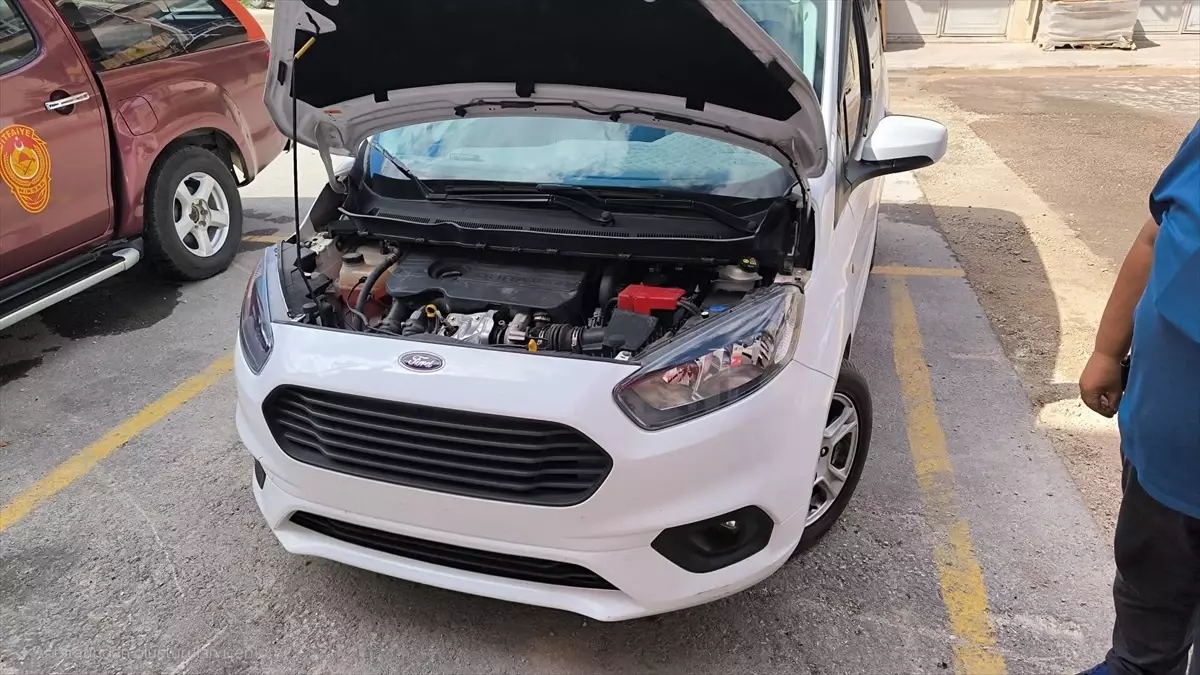 Niksar'da Otomobil Motoruna Sıkışan Kedi Kurtarıldı