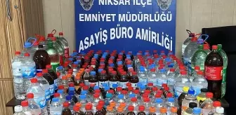 Niksar'da 178 Litre Sahte Alkol Ele Geçirildi