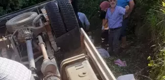 Trabzon'da Çay Yüklü Kamyon Devrildi: 9 Yaralı