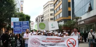 Trabzon'da Dünya Tütünsüz Günü Yürüyüşü Düzenlendi