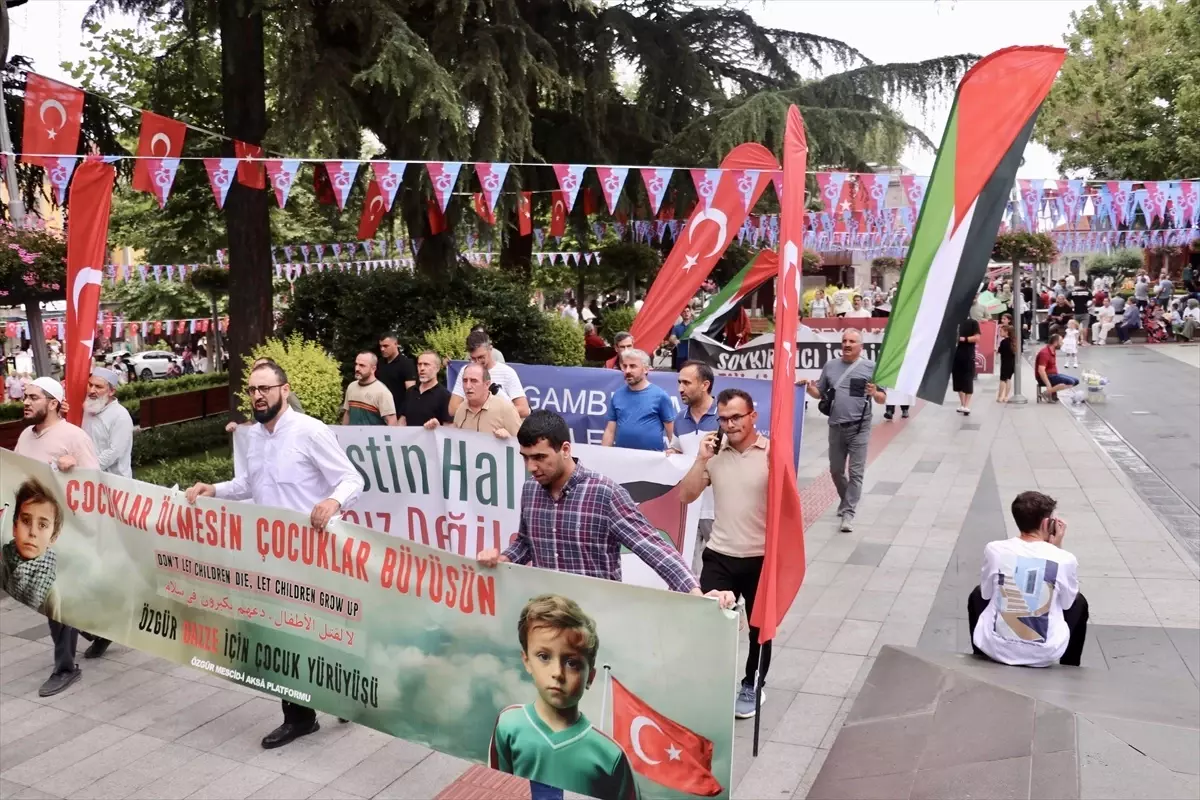 Trabzon'da Filistin'e Destek Yürüyüşü