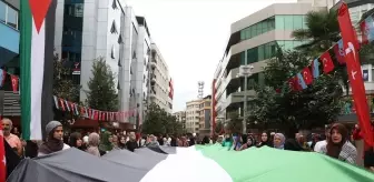 Trabzon'da Filistin İçin Destek Yürüyüşü Düzenlendi