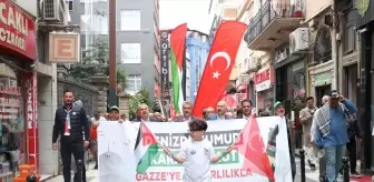 Trabzon'da Filistin'e ve Küresel Sumud Filosu'na destek yürüyüşü düzenlendi