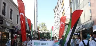 Trabzon'da Gazze'ye destek yürüyüşü yapıldı