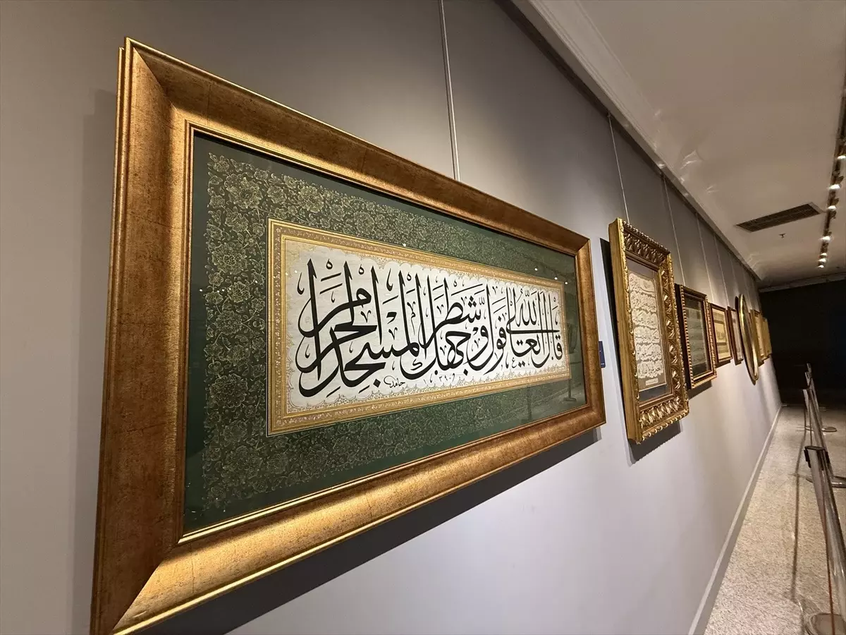 Trabzon'da "Tarihin Akışında Meşhur Hattatlar" sergisi açıldı
