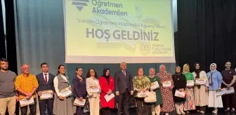 Trabzon'da 156 Öğretmene Sertifika Töreni
