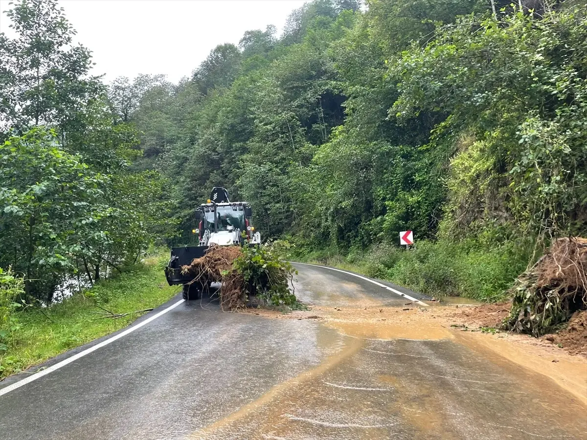 Trabzon'da Şiddetli Yağışlar Sonrası Toprak Kaymaları