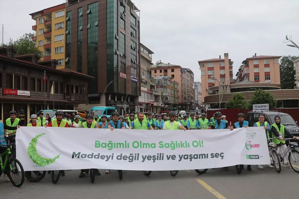 Trabzon ve çevre illerde 12. Geleneksel Yeşilay Bisiklet Turu düzenlendi