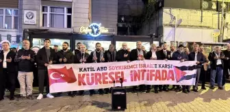 Trabzon ve çevre illerde İsrail'in Küresel Sumud Filosu'na saldırılarına tepki